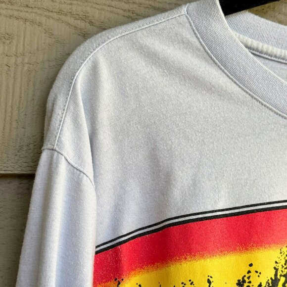 Op Ocean Pacific Surfer Graphic Long Sleeve Crop Tee 🌊🌈 Size Small - Picture 3 of 7